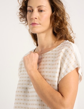 Blusa La Mode manga corta para mujer