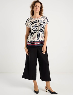 Blusa La Mode manga corta para mujer