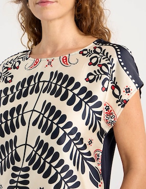 Blusa La Mode manga corta para mujer