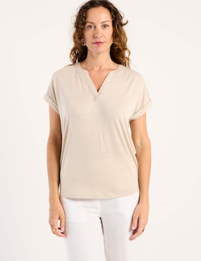 Blusa La Mode manga corta para mujer