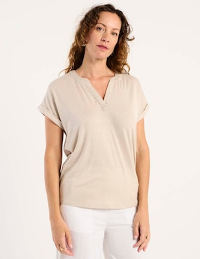 Blusa La Mode manga corta para mujer