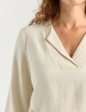 Blusa La Mode manga 3/4 para mujer