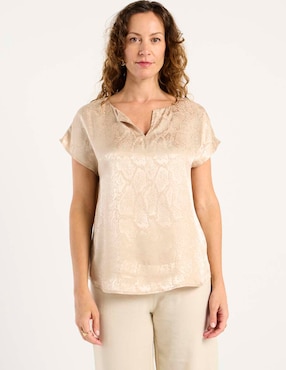 Blusa La Mode manga corta para mujer