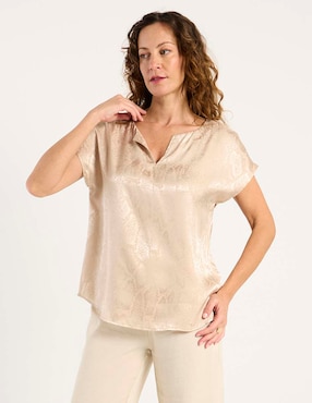 Blusa La Mode manga corta para mujer