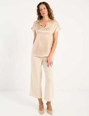 Blusa La Mode manga corta para mujer