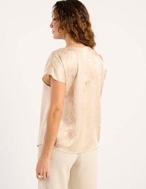 Blusa La Mode manga corta para mujer