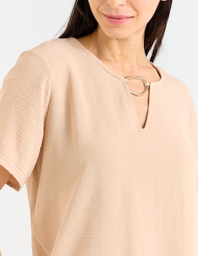 Blusa La Mode manga corta para mujer