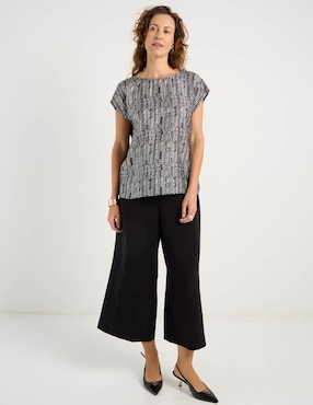 Blusa La Mode manga corta para mujer