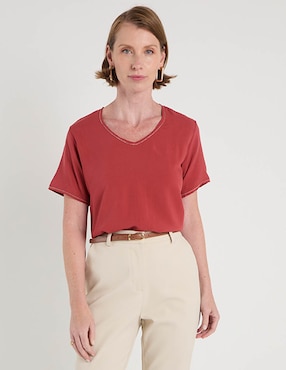 Blusa La Mode manga corta para mujer