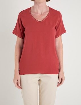 Blusa La Mode manga corta para mujer