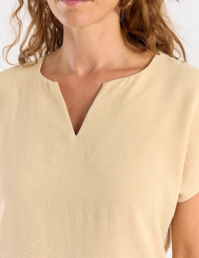 Blusa La Mode manga corta para mujer