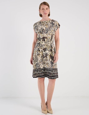 Vestido a la rodilla casual La Mode para mujer