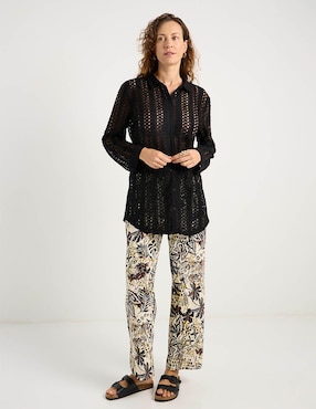 Pantalón easy pant La Mode straight para mujer