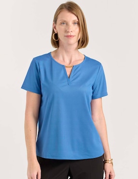 Blusa La Mode manga corta para mujer