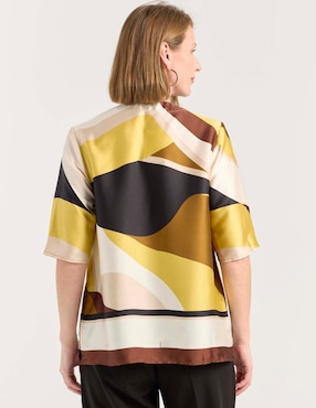 Blusa La Mode manga al codo para mujer