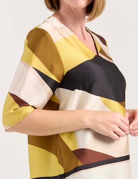 Blusa La Mode manga al codo para mujer