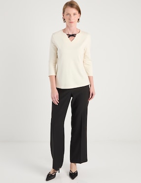 Blusa La Mode manga 3/4 para mujer