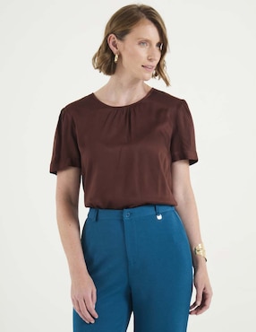 Blusa manga corta para mujer