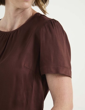 Blusa manga corta para mujer