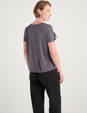 Blusa La Mode manga corta para mujer