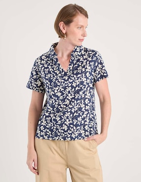 Blusa La Mode manga corta para mujer