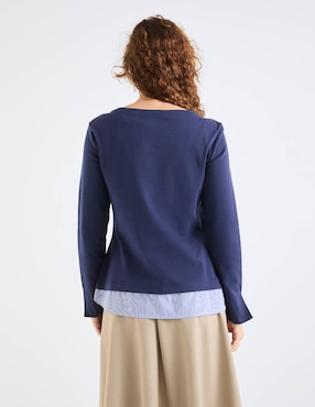 Blusa La Mode manga larga para mujer