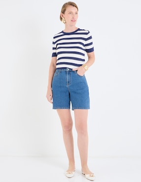 Blusa La Mode manga corta para mujer