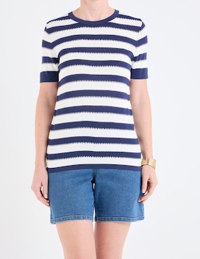Blusa La Mode manga corta para mujer