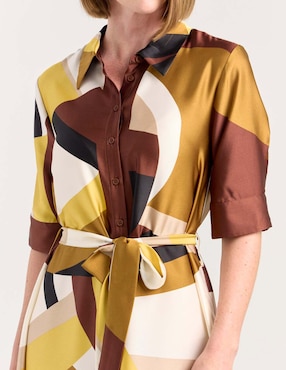 Vestido midi casual La Mode para mujer