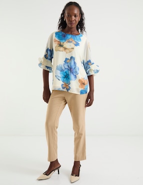 Blusa La Mode manga al codo para mujer