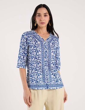 Blusa La Mode manga al codo para mujer