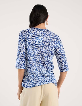 Blusa La Mode manga al codo para mujer