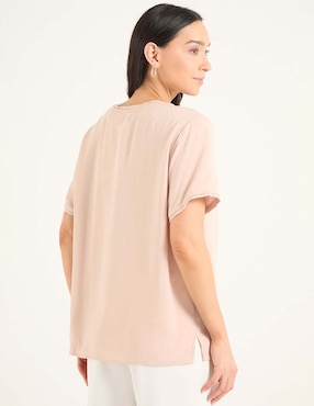 Blusa manga corta para mujer