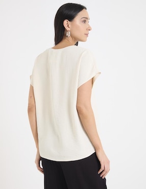 Blusa manga corta para mujer