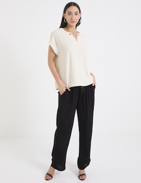 Blusa manga corta para mujer