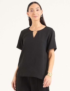 Blusa manga corta para mujer
