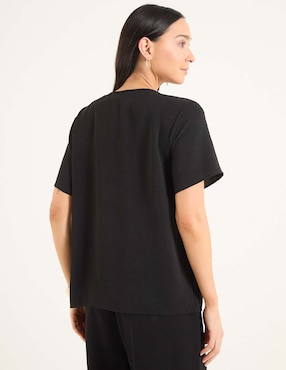 Blusa manga corta para mujer