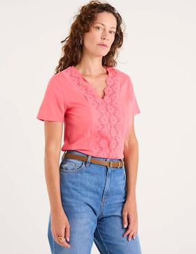 Blusa La Mode manga corta para mujer