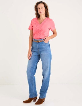 Blusa La Mode manga corta para mujer