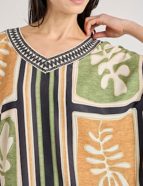 Blusa La Mode manga corta para mujer
