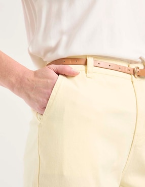 Pantalón chino La Mode slim para mujer