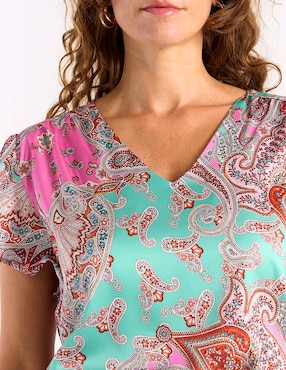 Blusa La Mode manga corta para mujer