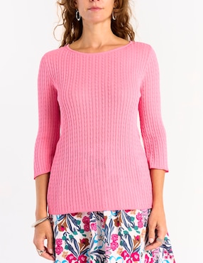Blusa La Mode manga 3/4 para mujer