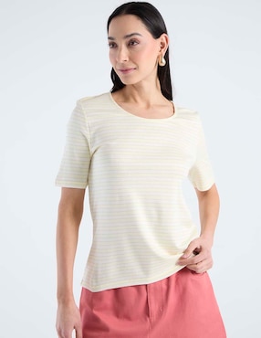 Blusa La Mode manga corta para mujer