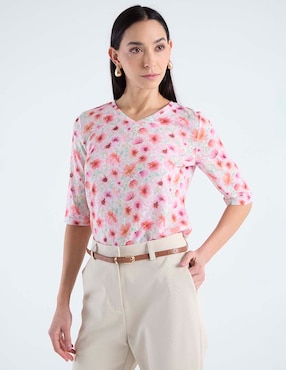 Blusa La Mode manga al codo para mujer