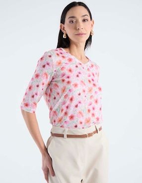 Blusa La Mode manga al codo para mujer