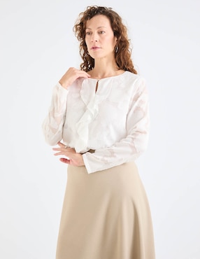 Blusa La Mode manga larga para mujer