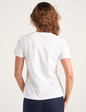 Playera manga corta La Mode cuello redondo para mujer