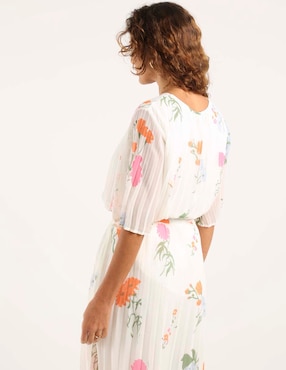 Blusa La Mode manga 3/4 para mujer