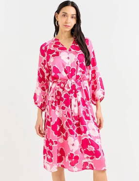 Vestido 3/4 casual La Mode para mujer